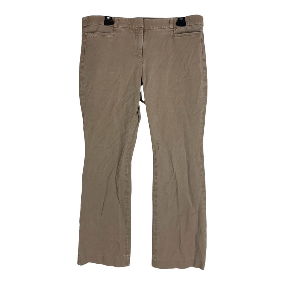 Gibson Latimer Pants Womens 10 Beige Straight‎ Leg Dress Twill Stretch Chino
